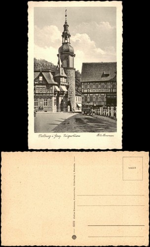Ansichtskarte stolberg - ansichtskarte, (harz)