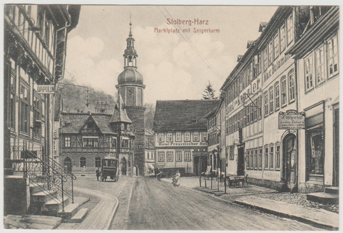 Stolberg harz marktplatz - ak,