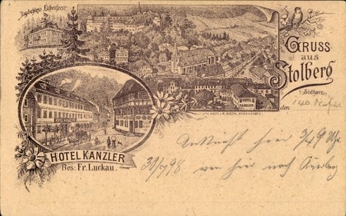 Litho stolberg harz - stolberg, im