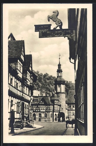 Ansichtskarte stolberg harz - ansichtskarte, /harz