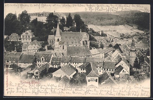 Ansichtskarte stolberg harz - ansichtskarte,